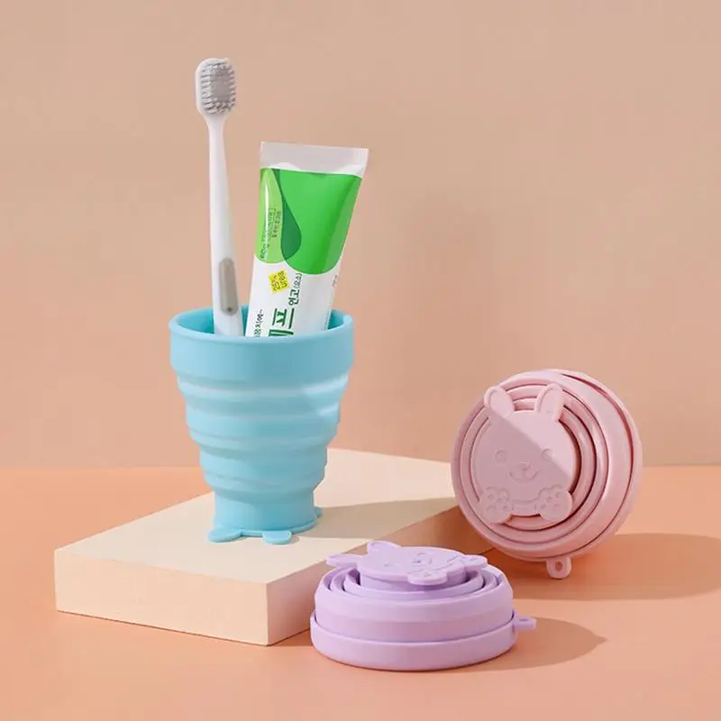 Collapsible Cups For Traveling Reusable Silicone Travel Cup To-Go Pocket Size Cups For Hot And Cold Drinks Expandable For