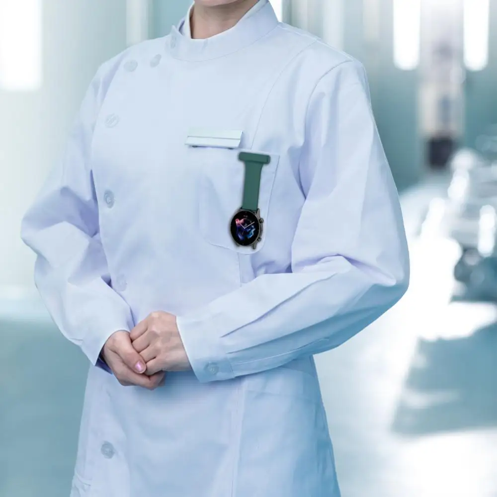 

For Samsung Galaxy Watch 4 Silicone Pin Fob Bands For Nurses Midwives Doctors Healthcare Paramedics Replacement Wristband