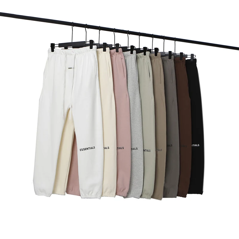 

Men's Essentials Sweatpants Male Fashion Brand Printed Letters 100% Cotton Hip Hop Loose Unisex Jogging Oversized Pants Women