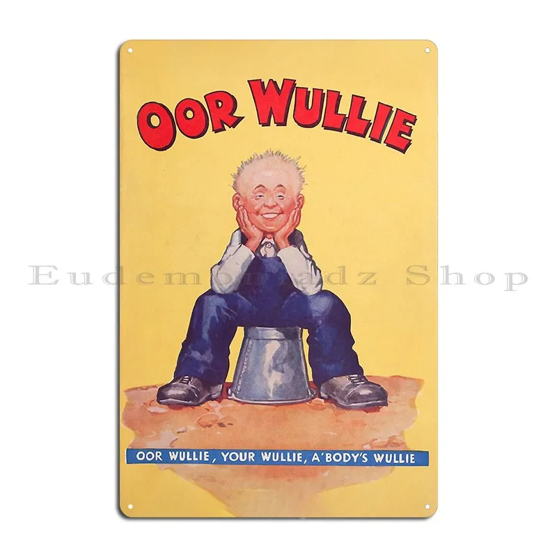 Oor Wullie 1941 винтажный принт классический металлический знак персонализированная