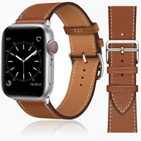high quality leather loop band for iwatch 38mm 42mm sports strap band for apple watch 40mm 44mm 41mm 45mm series7 6 se 5 4 3 2 1