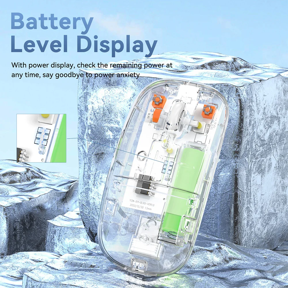 Беспроводная мышь 2 4 ГГц Bluetooth двойной режим подключения Type C перезаряжаемая