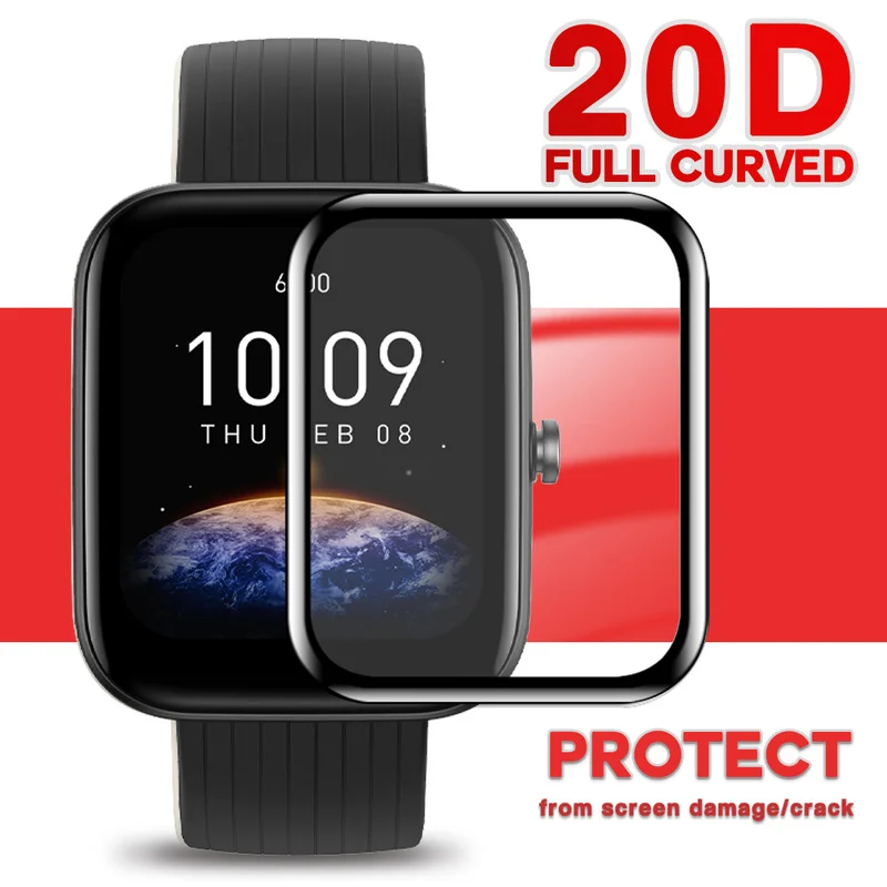 

20D Screen Protector for amazfit Bip 3 Pro Film for amazfit Bip 3 Full Coverage Protective Cover for Bip3 Smartwatch Not Glass