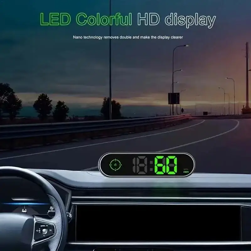 Автомобильный проектор на лобовое стекло HD дисплей GPS Спидометр скорость KMH
