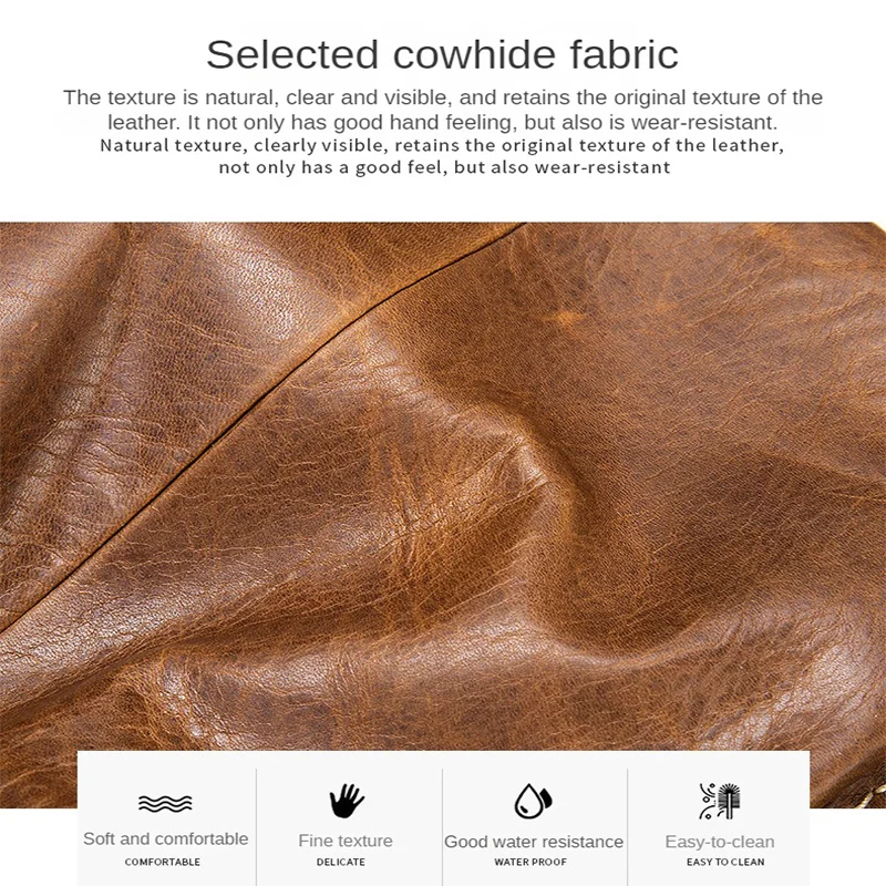 Business Computer Briefcases for Laptop 14'' Men's Bag Genuine Leather Document Bags A4 Men Briefcase Leather Bags