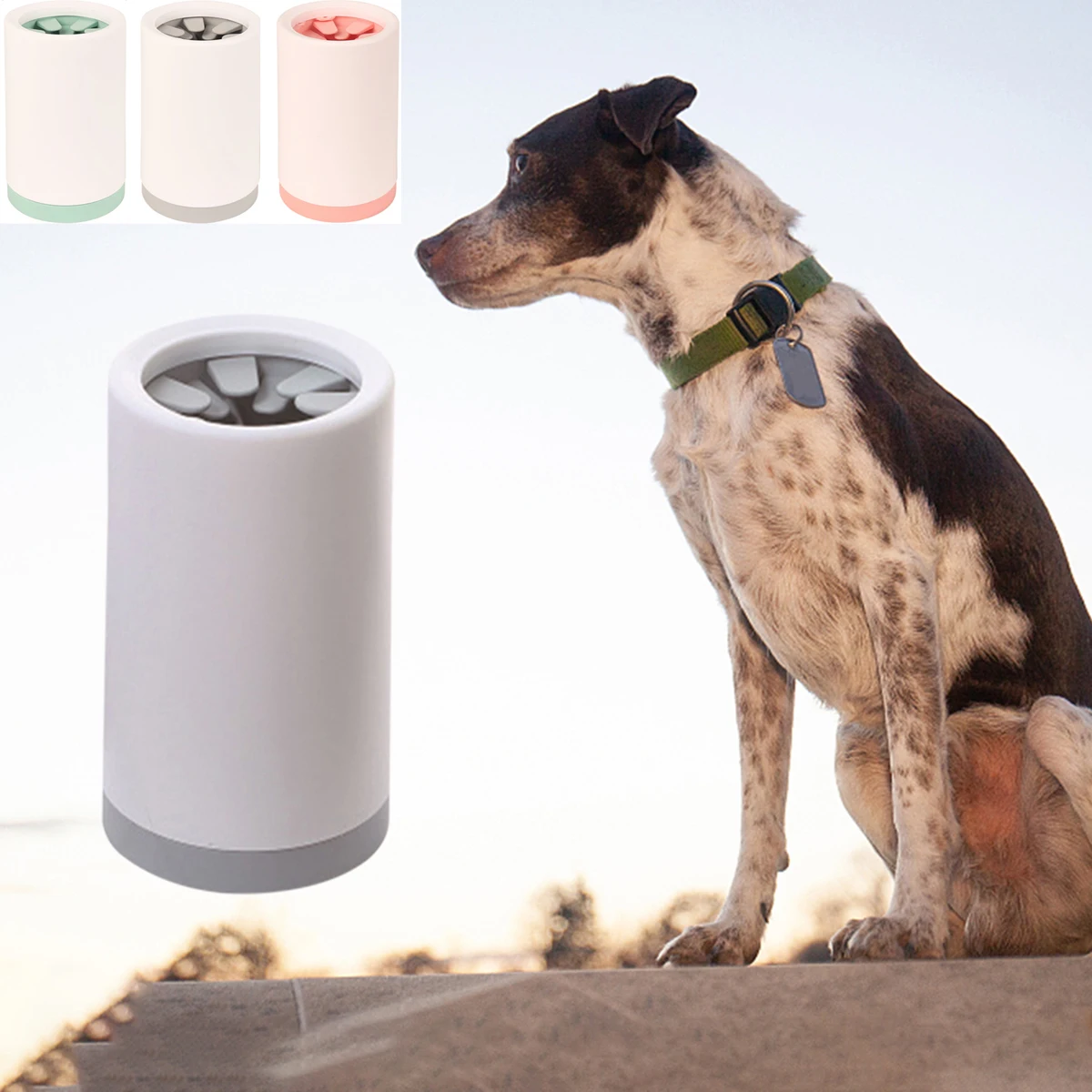 

Мягкая резиновая щетка для чистки кошачьей лапы домашних животных, 360 °