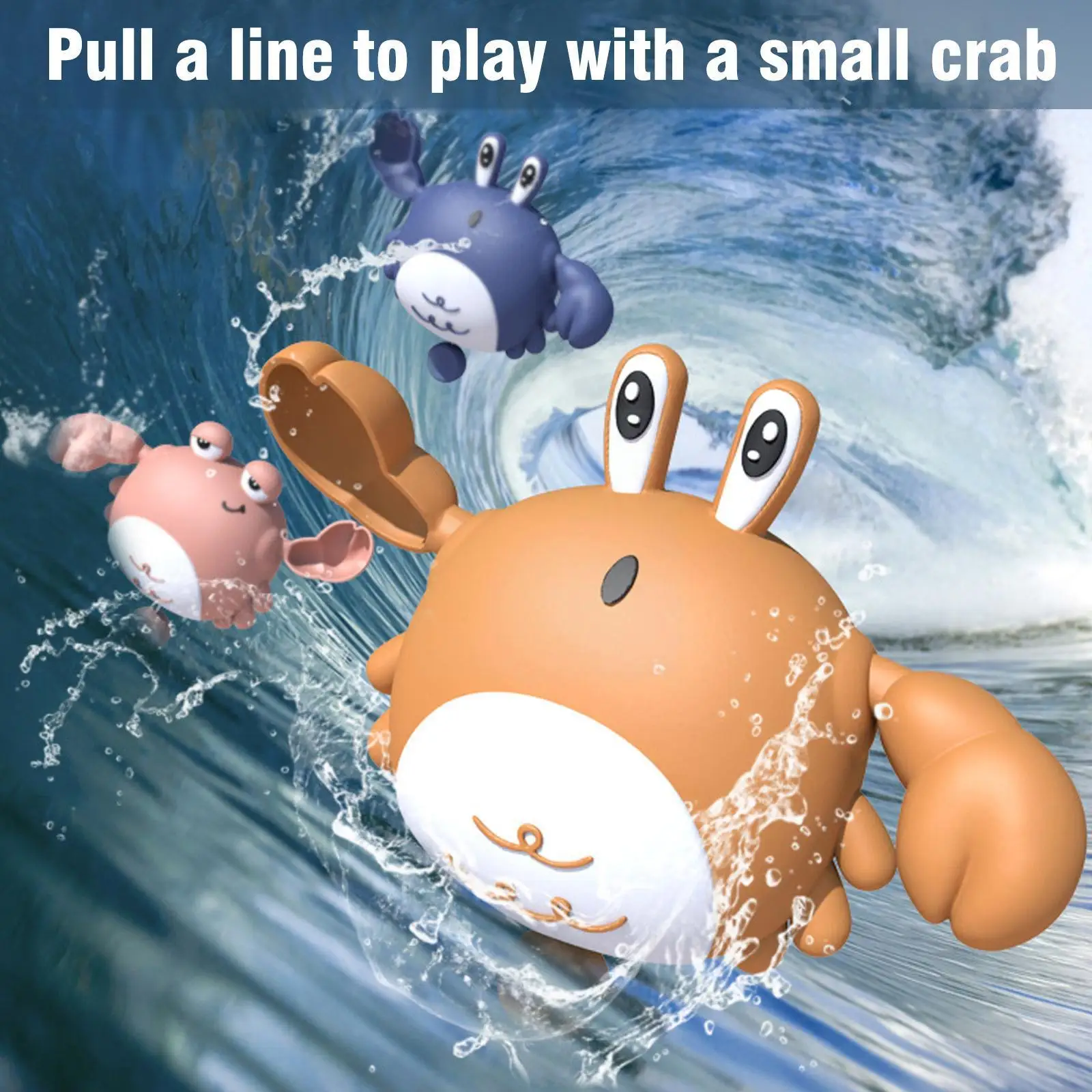 

Baby Bath Toys Crab Clockwork Infant Water Classic Toy Beach Toys Pool Games Toy For Baby Bath Water Tub Summer Toy Kids Gi S7z3