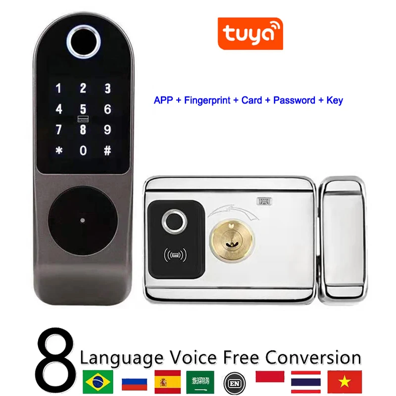 

Электронный замок Juheenda G21 для ворот с датчиком отпечатков пальцев