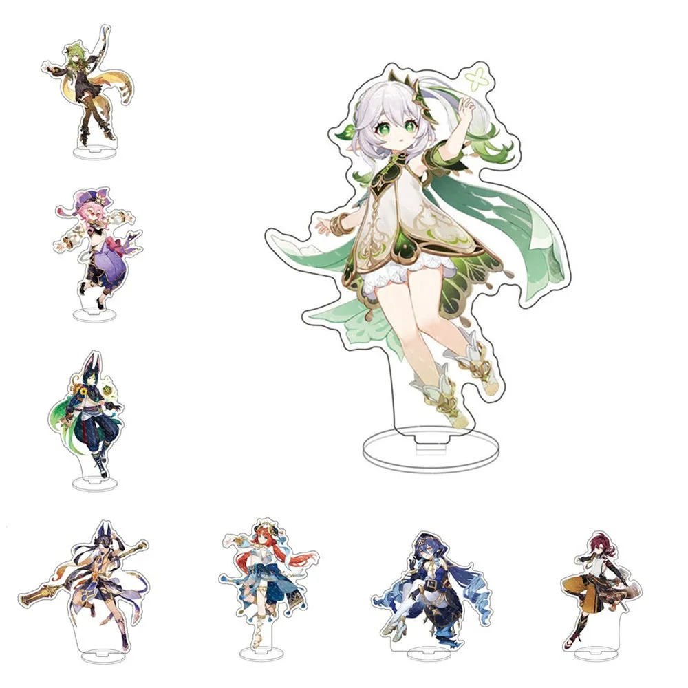 

Genshin Impact Cyno Nilou Nahida Tighnari Dori Collei Stand Figure Acrylic Model Plate Desk Decor Standing Sign Cosplay Gift