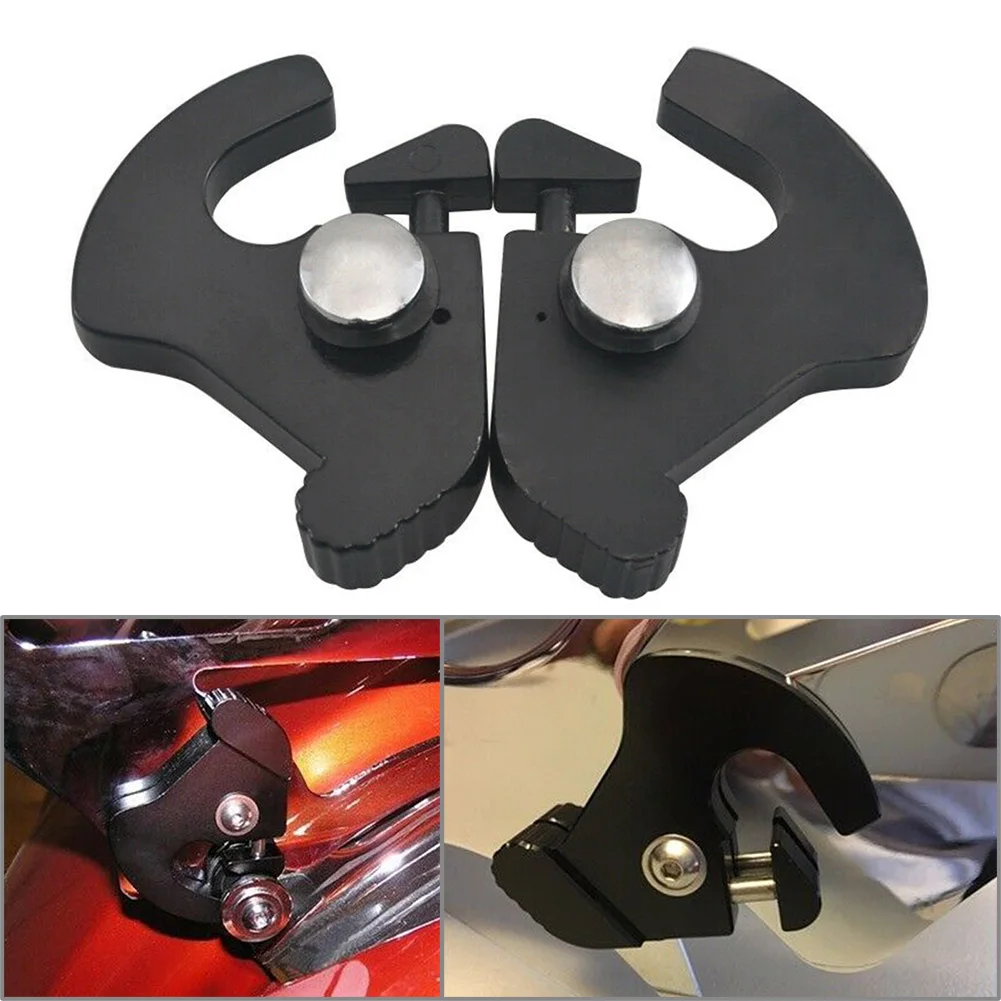 

Motorcycle Sissy Bar Luggage Rack Docking Latch Clip Kit For Harley Davidson FLHX FLHR FLTRX FLHTK Detachable Rotary Part