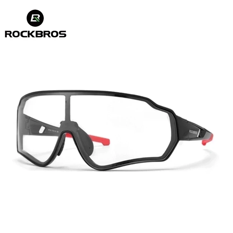 

RockBros Photochromic Cycling Glasses Outdoor Sports Polarized Bicycle Sunglasses Glasses Frame Cycling Eyewear 5 Lens