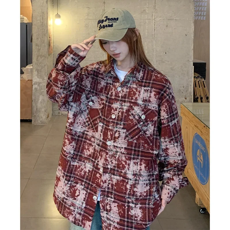 Твидовый пиджак в американском стиле для мужчин повседневный свободный крой