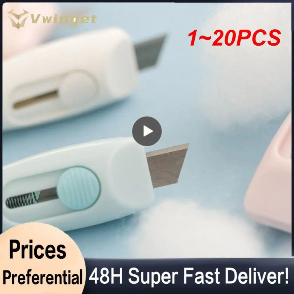 

1~20PCS Cute Rabbit Cloud Color Mini Portable Utility Knife Paper Cutter Cutting Paper Razor Blade Office Stationery Cutting