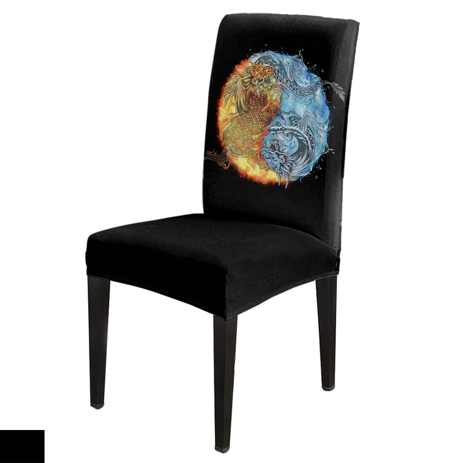 

Чехол на стул в китайском стиле с изображением дракона, 4/6/8 шт., эластичный чехол из спандекса для кресла, чехол для свадьбы, отеля, банкета, с...