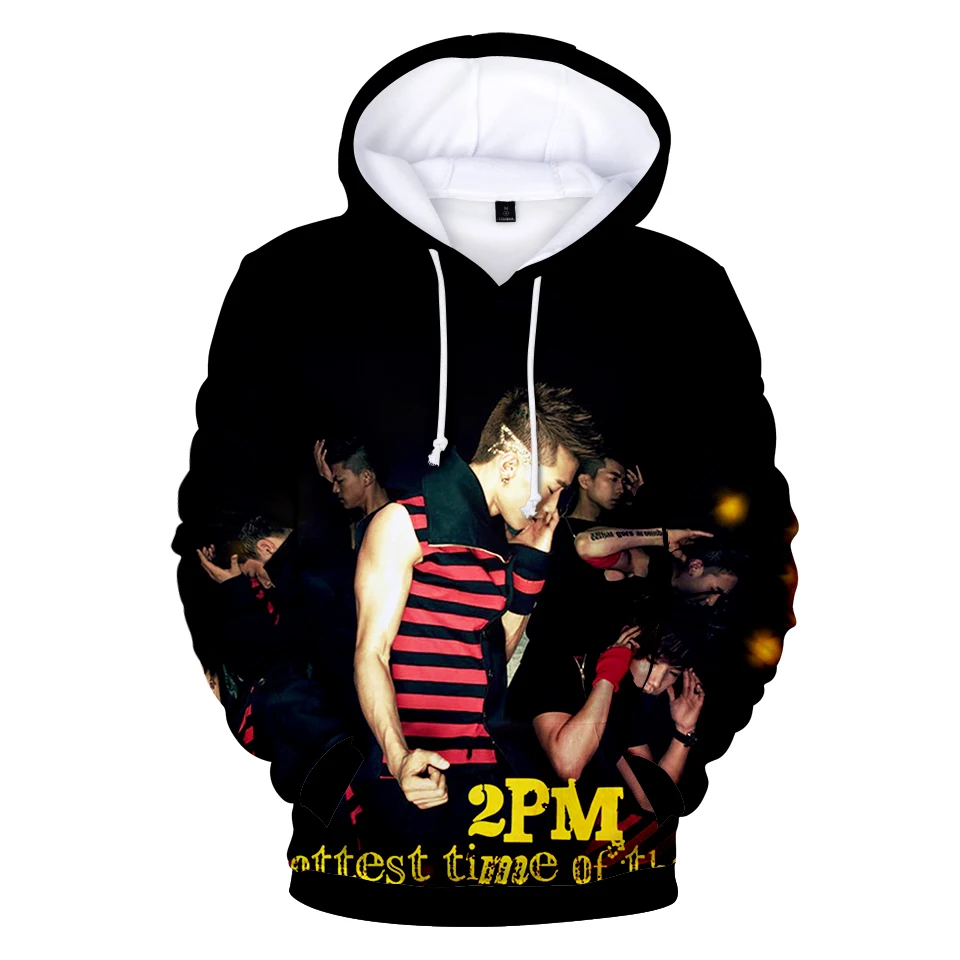 

2023 KPOP 2PM Printed 3D Hoodies Men/Women Fashion 3D Print Hoodie Sweatshirt Hip Hop Plus Size Jacket Coat Kpop Hoodies