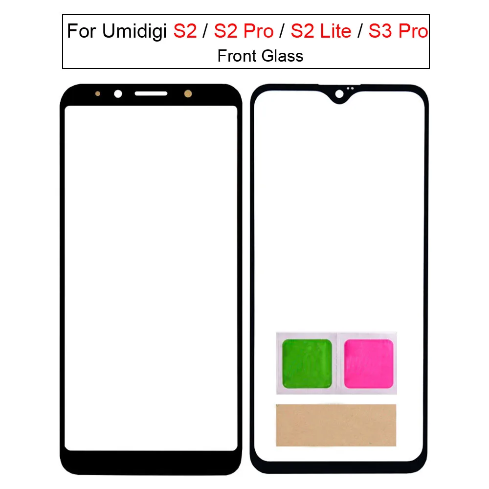 

For UMIDIGI S2 Pro Touch Screen Panel For Umidigi 22 Lite Front Glass Screen Panel Cover Phone Replacment
