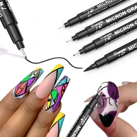 nail art graffiti pen 3d abstract lines nail polish pen acrylic marker for nails drawing liner brush sketch painting nail tools