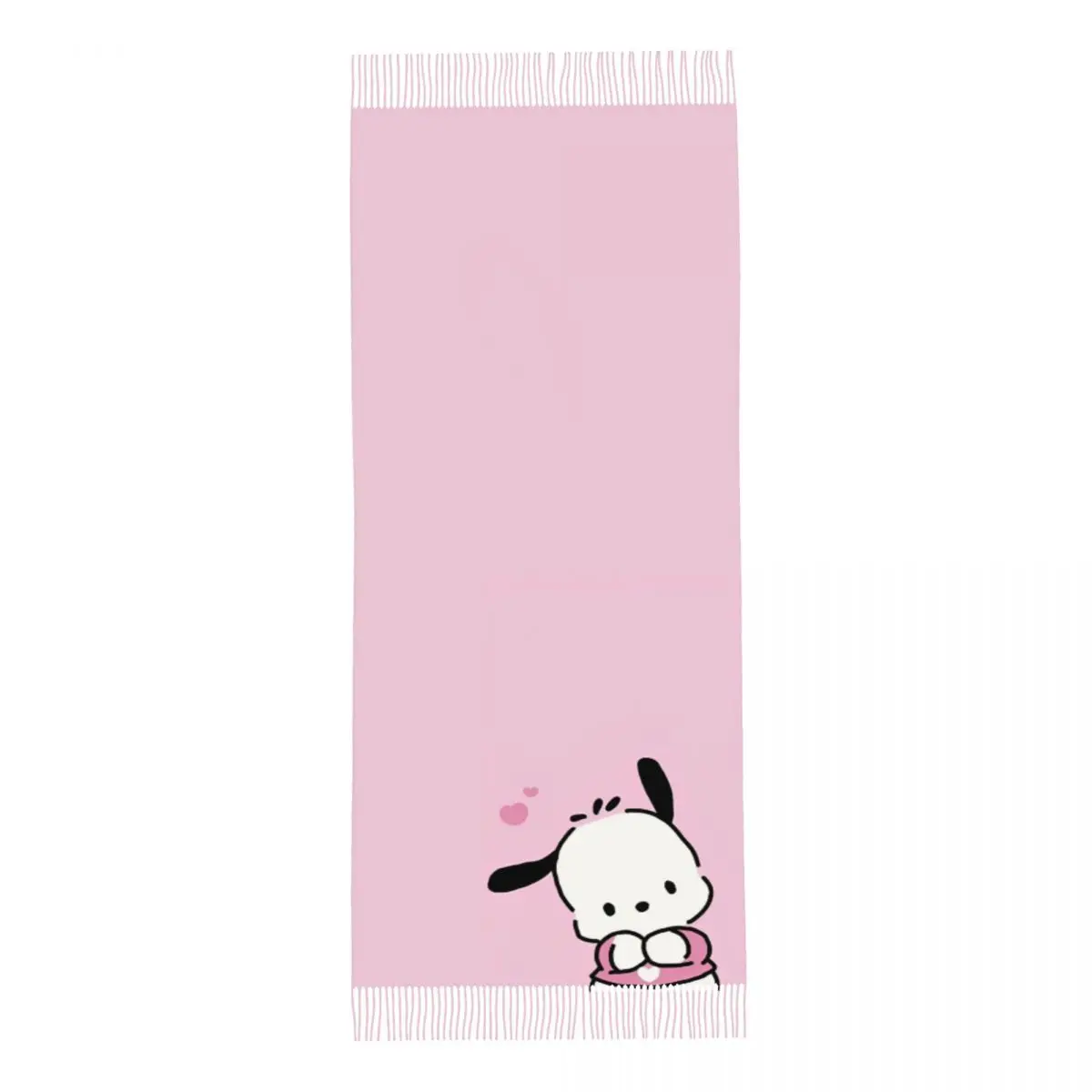 Женский шарф с кисточками милый Pochacco Kawaii Dog большая зимне-осенняя шаль и накидка