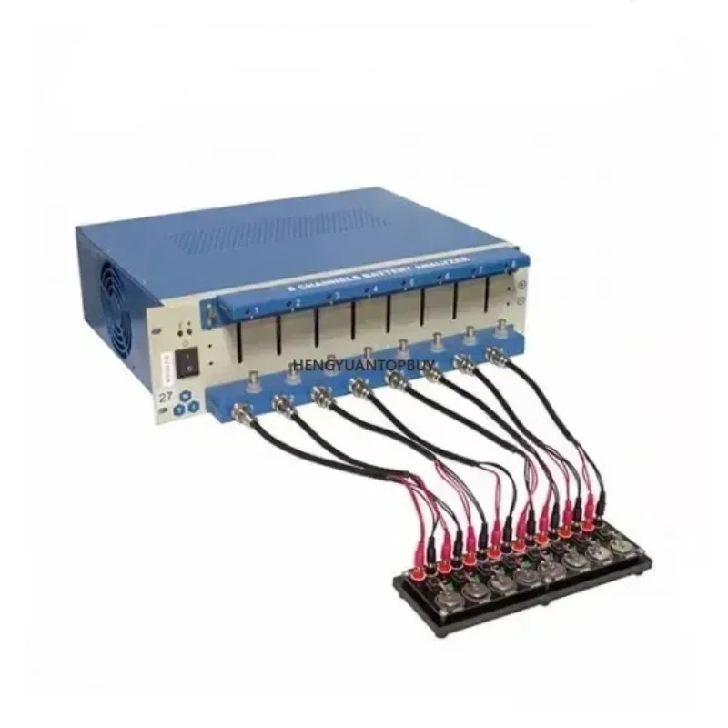 Фото Компьютерный 8-канальный тестер емкости литиевых аккумуляторов 5V6A для тестирования цилиндрических и пакетированных элементов типа «монета» №3