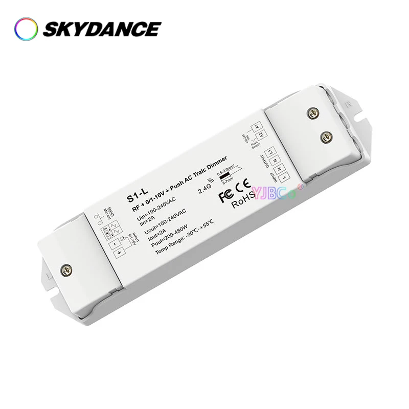 Одноцветная фотовспышка Skydance, монохромный диммер с регулировкой яркости переменного тока, с постоянным напряжением 110 В, 220 В, с регулировкой яркости Triac