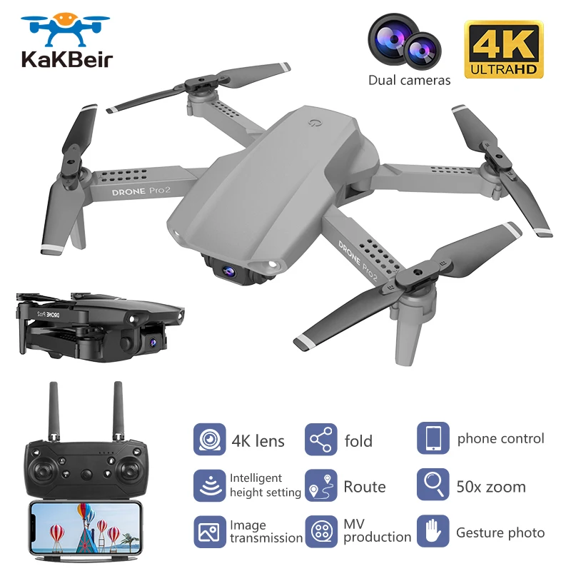 

KaKBeir E99 Pro Drone double camera folding fixed height remote control aircraft 4K HD aerial four axis aircraft quadrotor UAV