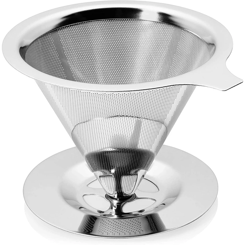 

Paperless Pour Over Coffee Dripper-Non-Clogging Ultra Fine Layer Pour Over Coffee Maker Coffee Filter Eco Friendly