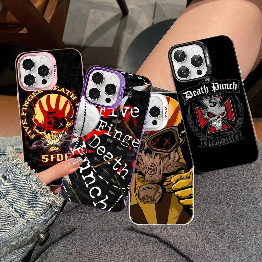 Популярный чехол для телефона F-Five Finger Death Punch, цвет серебристый, для iPhone 17 16 15 14 13 12 11 Pro Max Plus (art.: 3920d7fdceae2) - 3920d7fdceae2