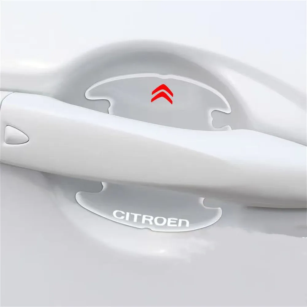 

4Pcs Car Sticker Invisible Transparent Car Door Handle Bowl Scratches Protector For Citroen C4 C3 C5 Berlingo C8 DS C-ELYSEE VTS