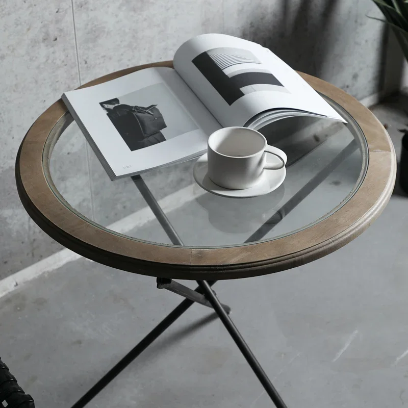 Стеклянные диванные столики простого дизайна для гостиной металлические
