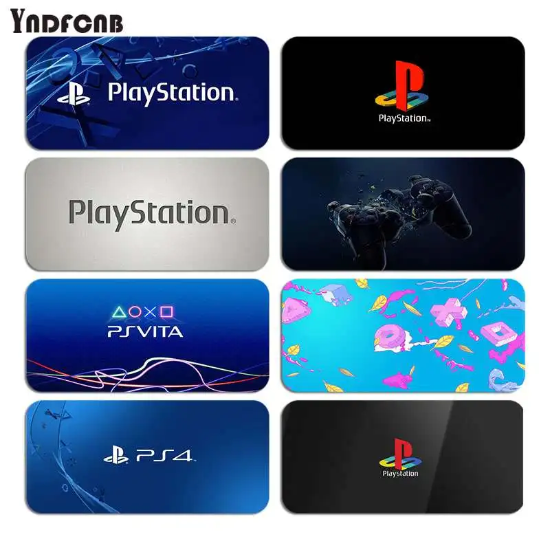

YNDFCNB Game Console Play-station Ps-4 Non-slip Lockedge PC Gaming Mouse Pad Gamer Desk Mats Keyboard Pad Mause Pad for Desk Pad