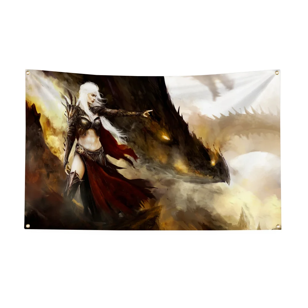 Настраиваемый Флаг Dracarys Украшение На Стену Полиэстер Уличный Подвесной Баннер