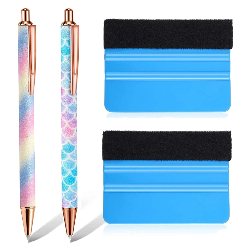 

Vinyl Weeding Tools 2 Pcs Air Release Pen Craft Vinyl Weeding Tools Stainless Steel Point Retractable Weeding Tools