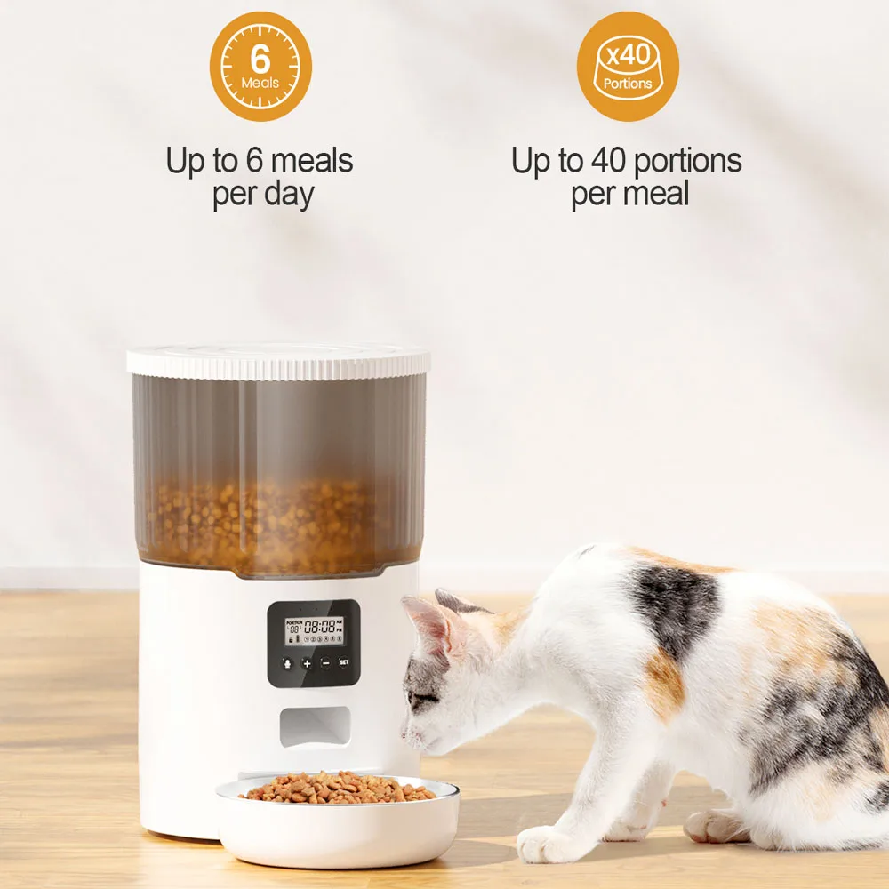 Automatic Pet Feeder TuYa WIFI Version Auto Dog Food Dispenser Accessories Smart Control Pet Feeder For Cats Dog Dry Food Feedin images - 6