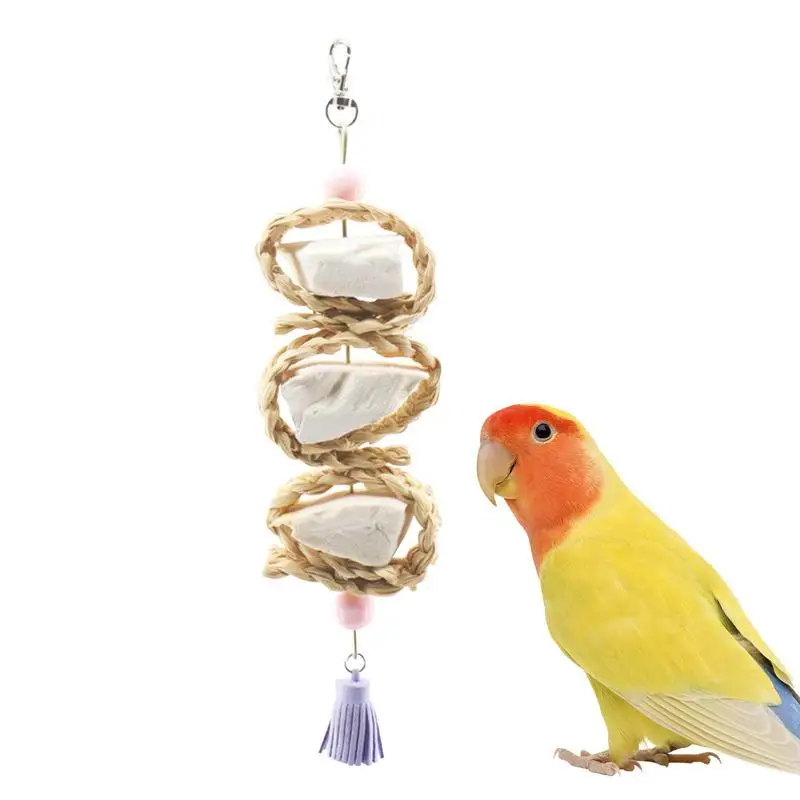 

Parrot Toy Parakeet Toys Bird Cage Toys Natural Chew Toys For Budgerigars Parakeets African Grey Cockatiels