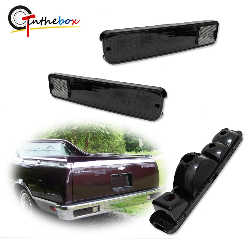 Gtinthebox Rear Tail Light Taillamp Housing Shells For 1979-1987 Chevrolet El Camino, Malibu & For GMC Cabellero, No Bulb/Socket