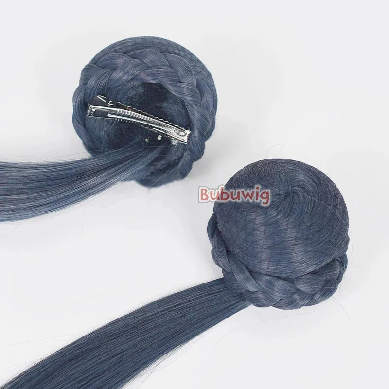 Фото CySynthetic Hair Kisaki Косплей Парики Синий Архив Kisaki 80 см Женский Длинный Прямой Темно-Синий Парик Хвоста Термостойкий №1