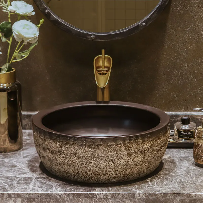

Ceramic Wash Hand Basins Antique Counter Chinese Style Art Bathroom Sinks