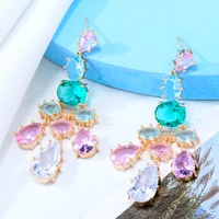 kellybola luxury crystal drop earrings high quality cubic zirconia european wedding party show best gift jewelry new original