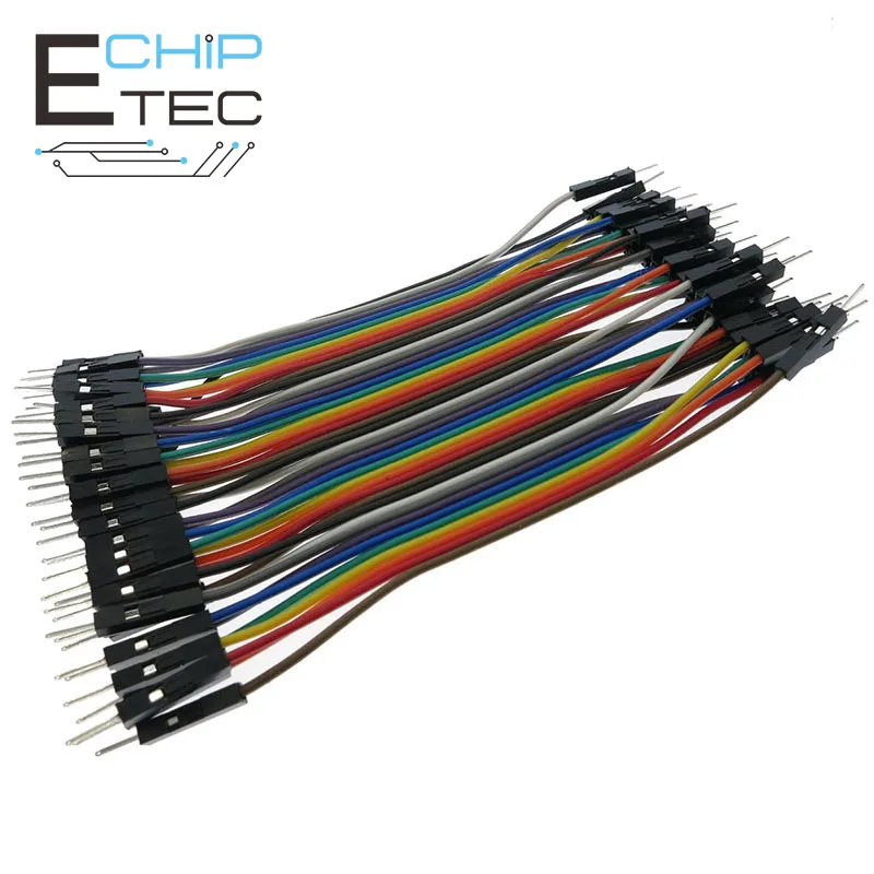 

Dupont Line 10CM 40Pin Male to Male Jumper Wire Dupont Cable for Arduino DIY