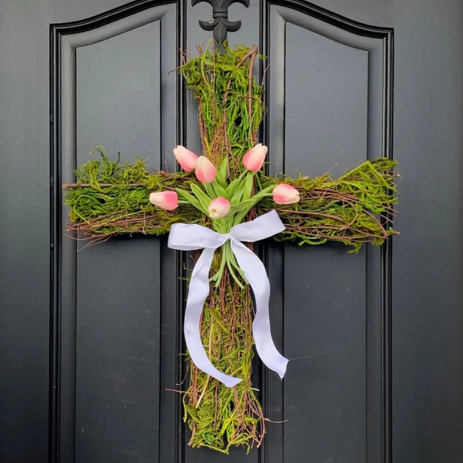 

Easter Cross With FlowerCrucifix With Decorative Flowers Christian Gifts For Women Spiritual Religious Cross Gifts For Church