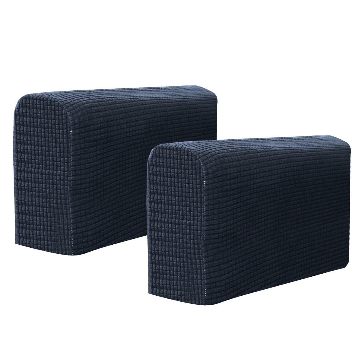 

2pcs Universal Elastic Sofa Armrest Cover Simple Sofa Side Towels Protective Cloth for Home Office (Navy)