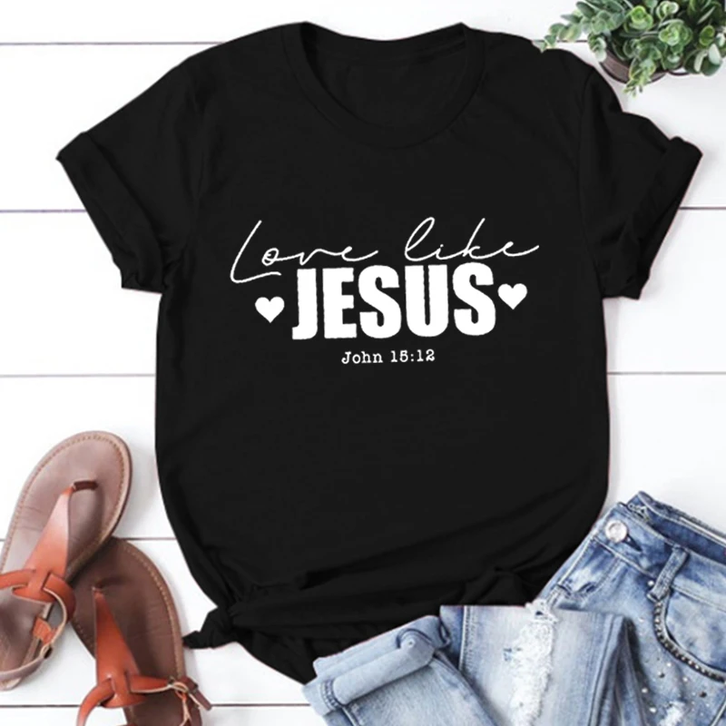 

Love Like Jesus T-shirt Dear Person Behind Me Christian Shirt Jesus Love You Beyond Measure Clothes Gift for Her Tshirt