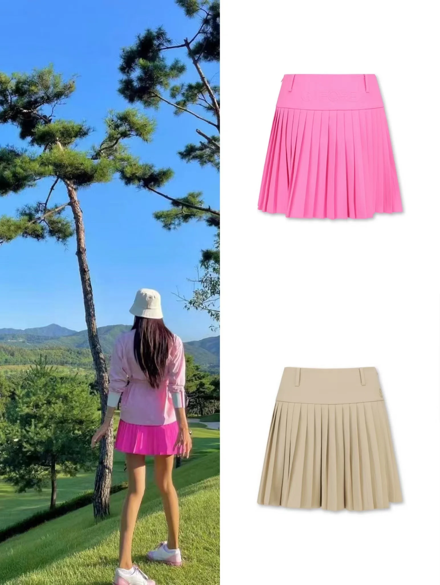 G4 Korean Original Golf Dress Women Golf Skirts Fashion Versatile Slim Anti Slip Skirt Pants Autumn