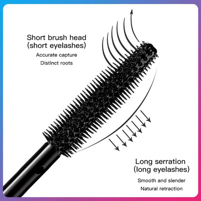 

4D Silk Fiber Colorful Mascara Long Thick Curling Lengthening Lash Extension Waterproof Sweatproof Lasting Mascara Makeup TSLM1