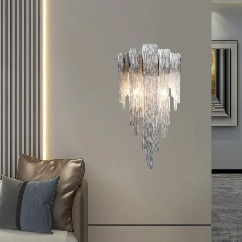 Настенные светильники NoEnName_Null серебристые LED