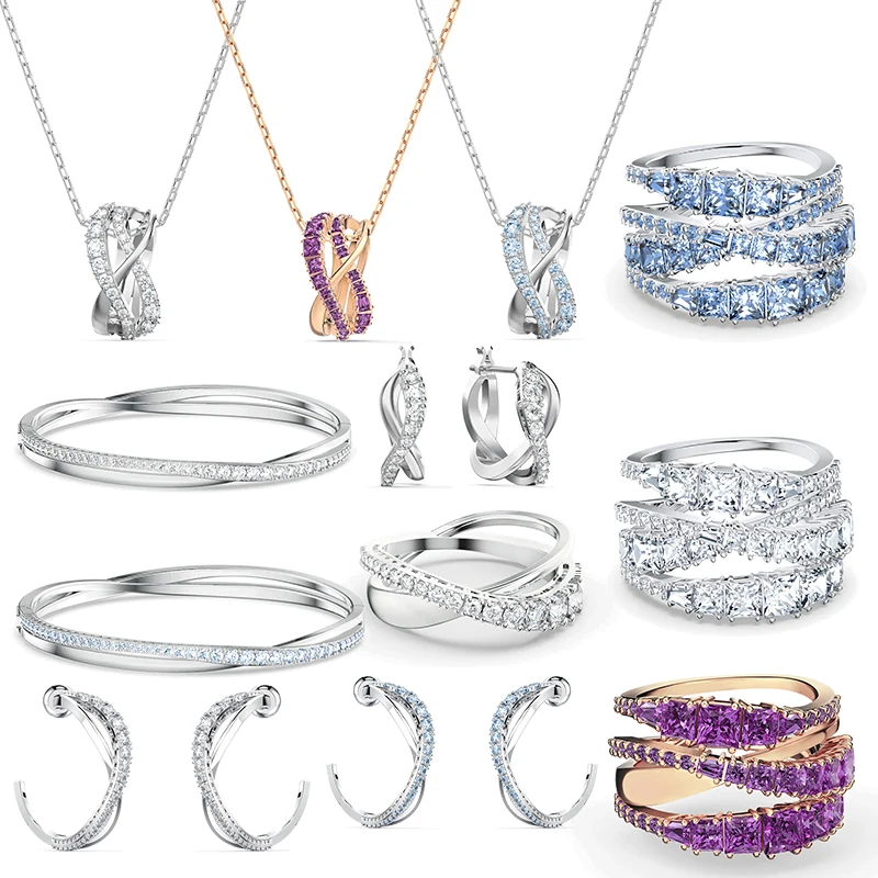 

Модный женский браслет, ожерелье, серьги-кольца и другие аксессуары, роскошные брендовые ювелирные изделия