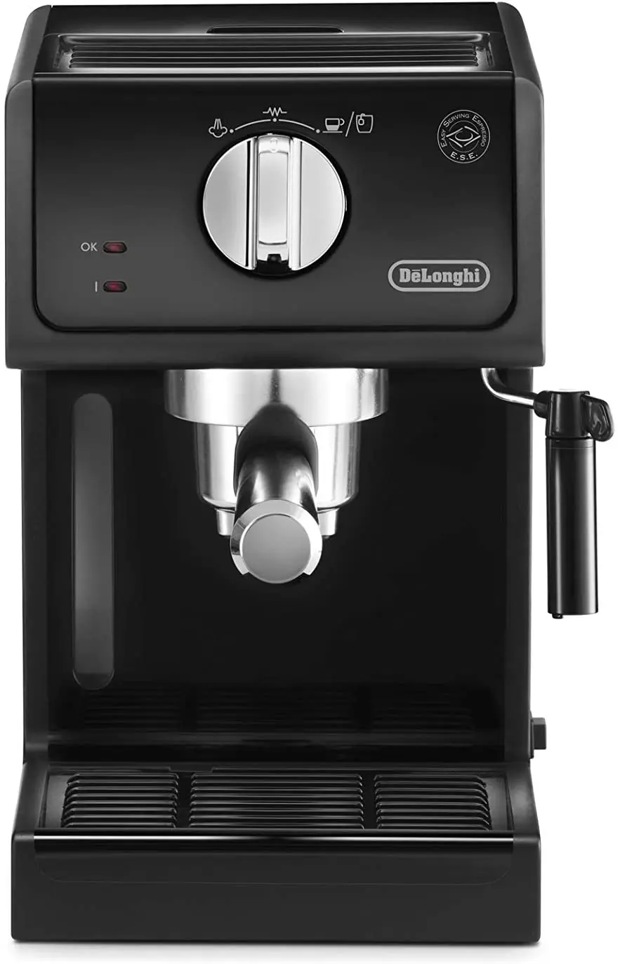 

Кофемашина DeLonghi для итальянского традиционного эспрессо, черный резервуар для воды 1,1 литра, 230 вольт, переключатель вкл/выкл, автоматическо...