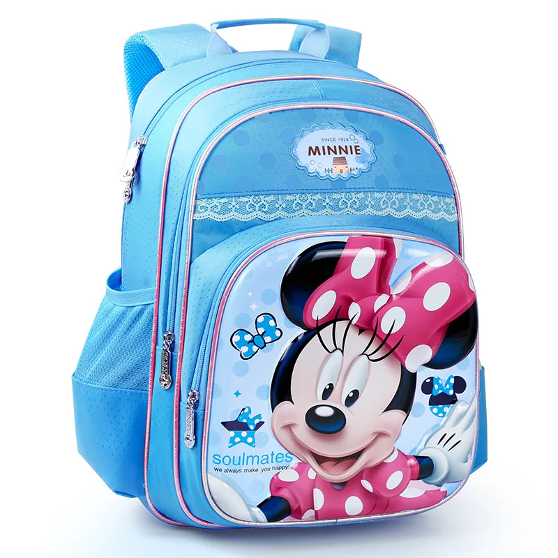

Pupil School Bags Girls 1-3-4 Grade Minnie Cartoon Girls Children 3d Burden Reduction Backpack Mochila Escolar Plecak Kids Bag
