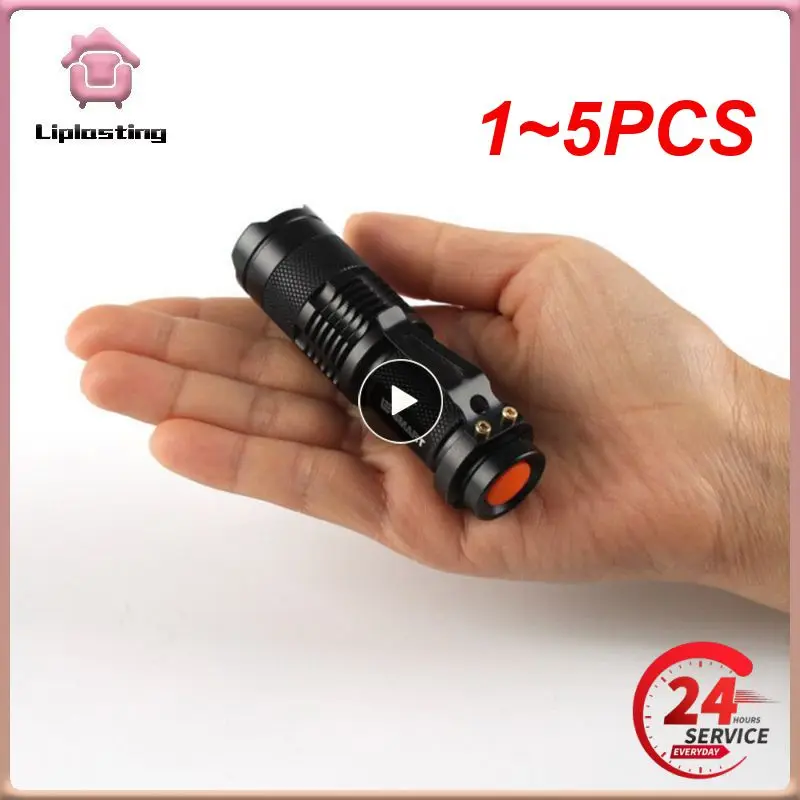 

1~5PCS Ultra Bright LED Flashlight With XP-L 3.7V LED Lamp Beads Waterproof Torch Zoomable 3 Lighting Modes Multi-function No
