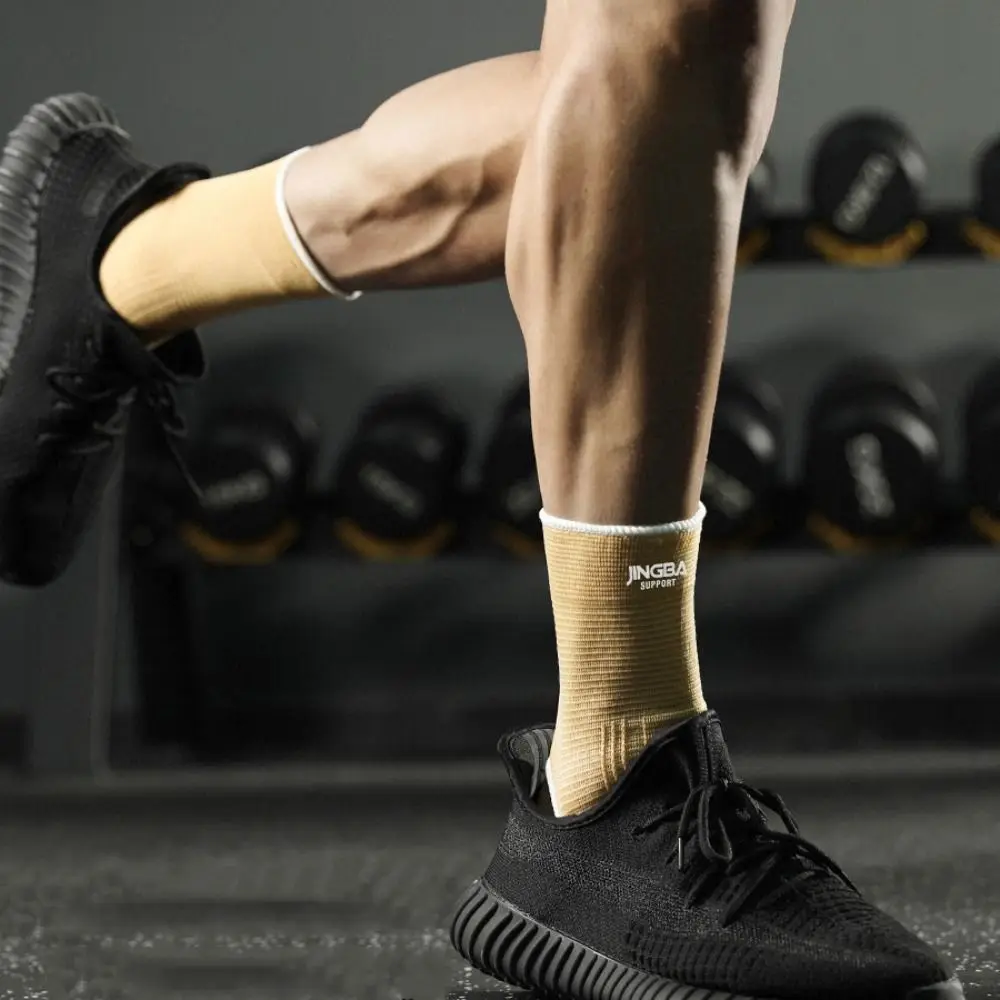 Новинка нейлоновый фиксатор голеностопа черный серый телесный синий